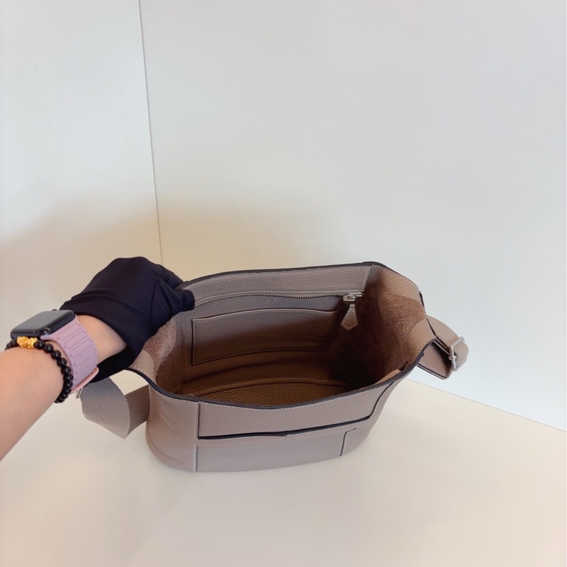 【98新🆕】Hermes Vintage絕版Good News大象灰🐘全皮水桶斜挎包-7