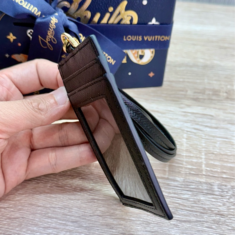 Prada 黑色金釦掛頸證件套名片夾-5