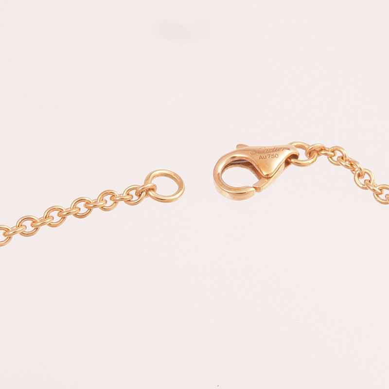 CARTIER 18K玫瑰金Love Necklace項鍊-5