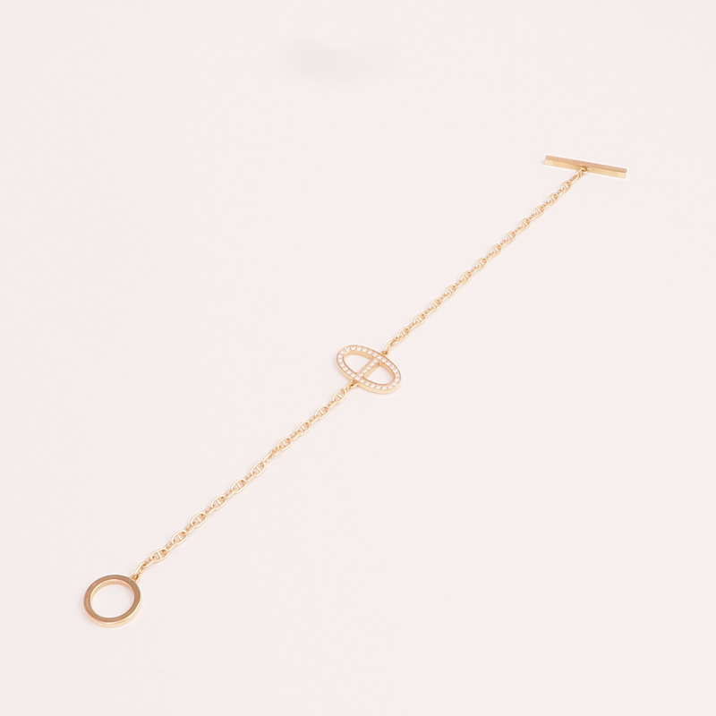 HERMES 18K玫瑰金Farandole Bracelet手鏈-7