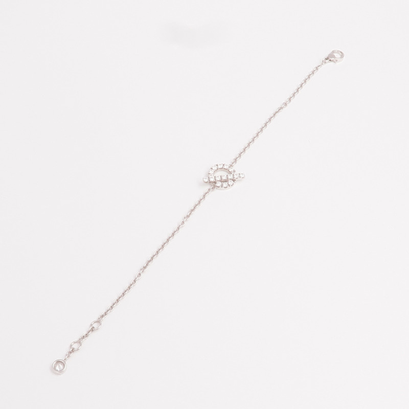 HERMES 18K白金Finesse Bracelet手鏈-7