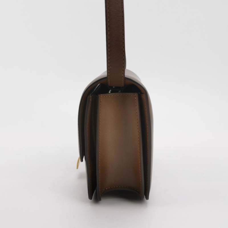 Celine Classic Box豆腐包小號牛皮純色按壓式鎖扣單肩包-2