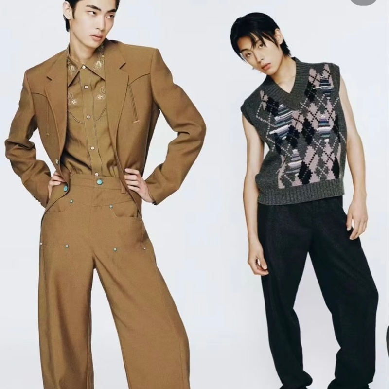 宋仲基同款/秀款 男女皆可穿 吊牌還在 HERMÈS 愛馬仕羊絨針織背心-2