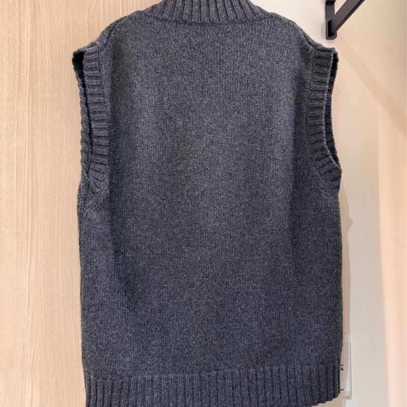 宋仲基同款/秀款 男女皆可穿 吊牌還在 HERMÈS 愛馬仕羊絨針織背心-8