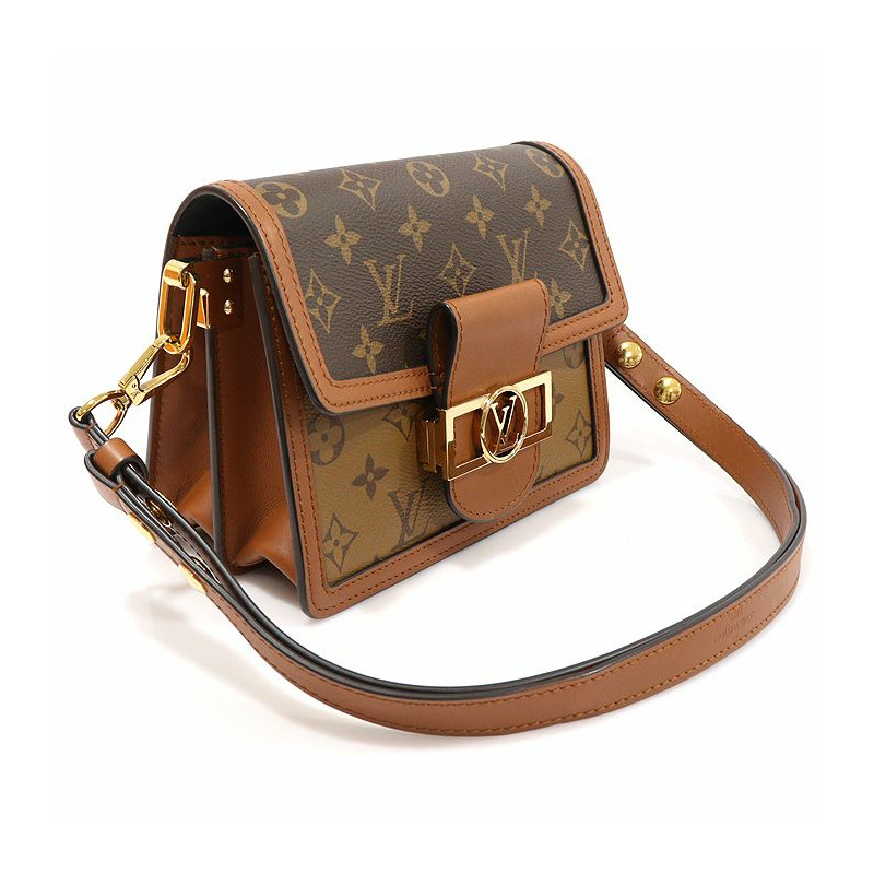 【包稅】LOUIS VUITTON M44580 Monogram Reverse 帆布迷你 Dauphine 肩背包-2