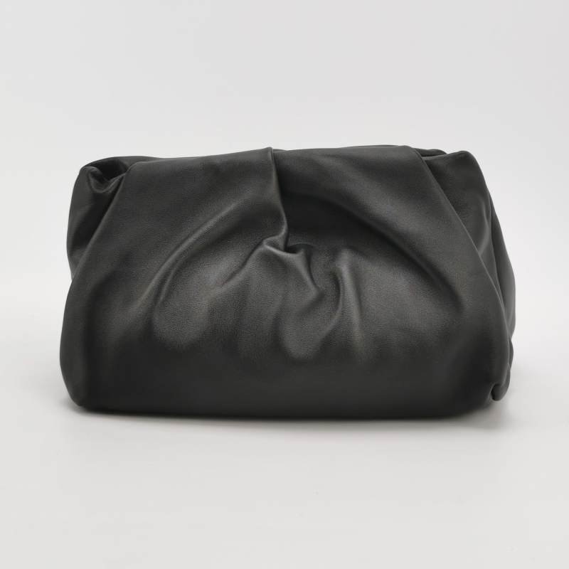 Burberry羊皮純色花朵造型手拿包 9.8新-3