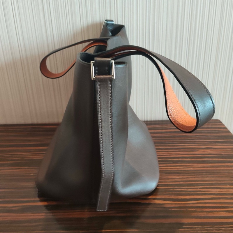 強推 Hermès 愛馬仕 菜籃子Picotin 22 Barenia 平紋馬鞍｜沉穩深咖啡色系｜日常神包 框H刻 Vintage-9