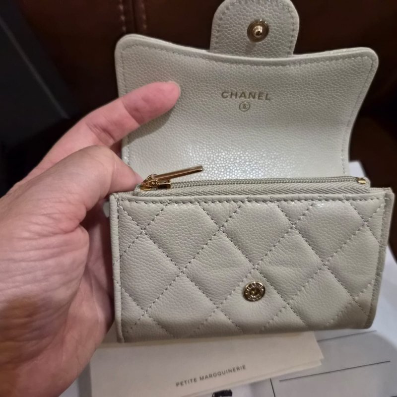 全新香奈兒 新款卡包, 拉鏈款-0