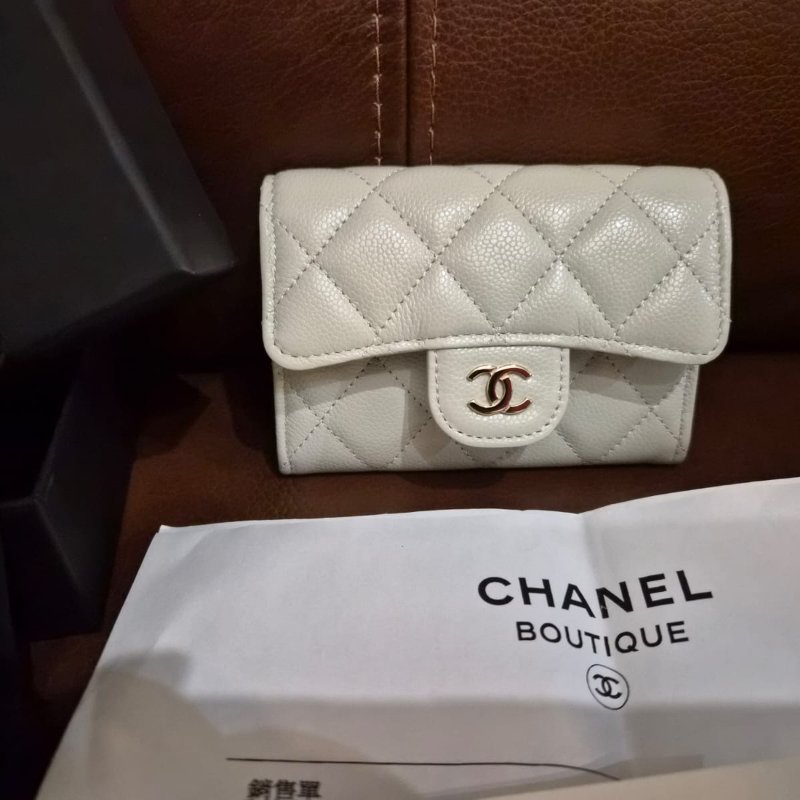 全新香奈兒 新款卡包, 拉鏈款-1
