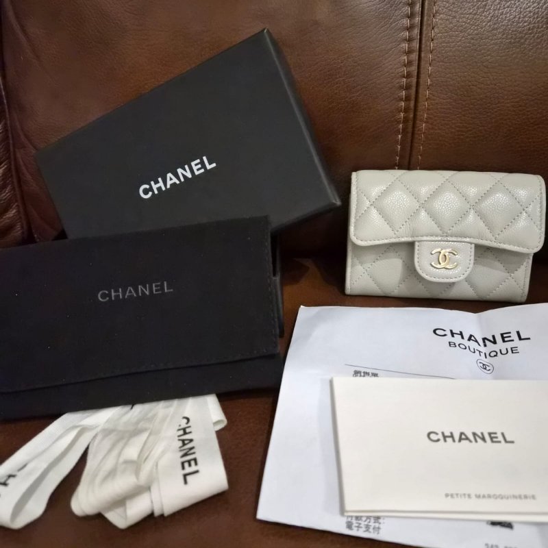 全新香奈兒 新款卡包, 拉鏈款-2