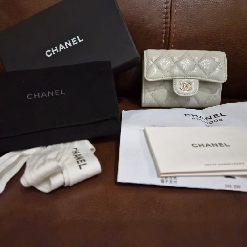 全新香奈兒 新款卡包, 拉鏈款-3