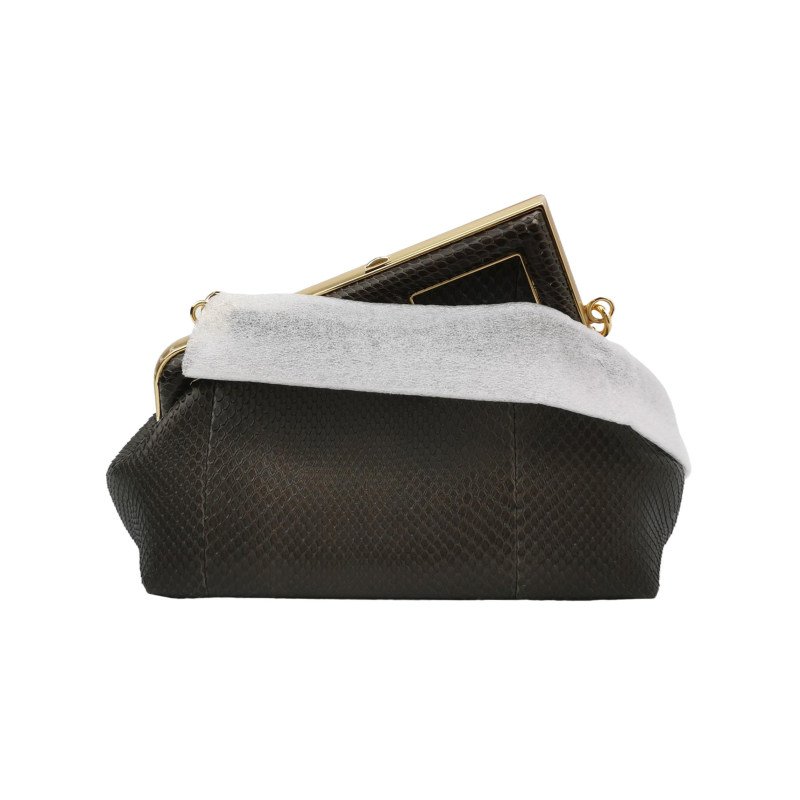 Fendi First小號蛇皮純色單肩包-0