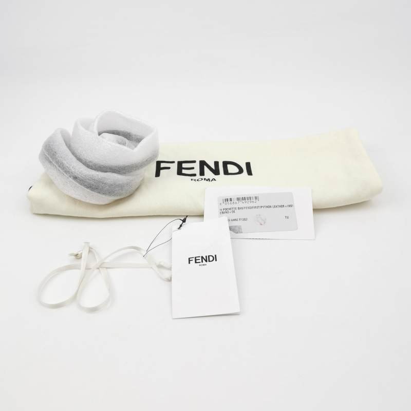 Fendi First小號蛇皮純色單肩包-8