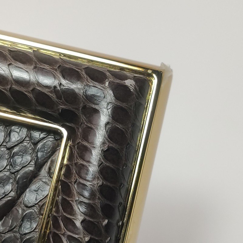 Fendi First小號蛇皮純色單肩包-10