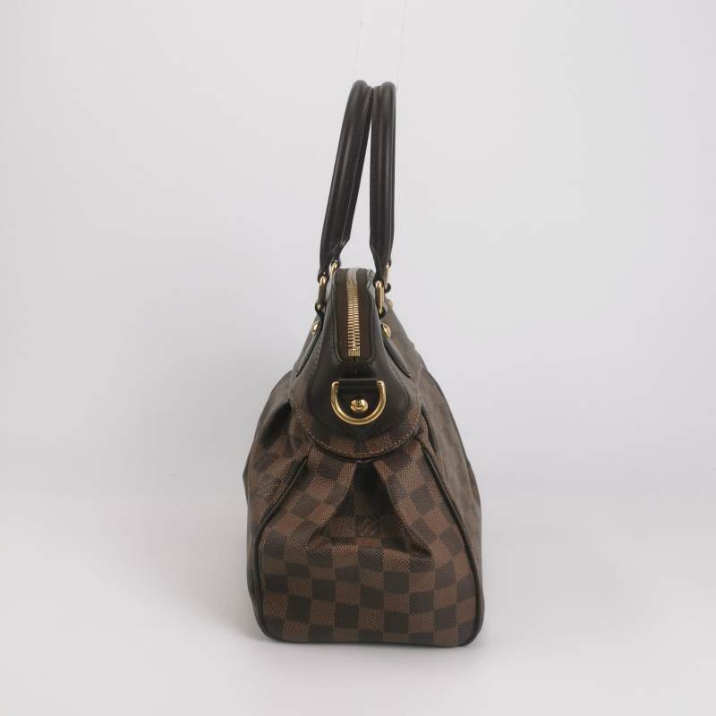Louis Vuitton(LV)Trevi牛皮棋盤格褶襇單肩包-2