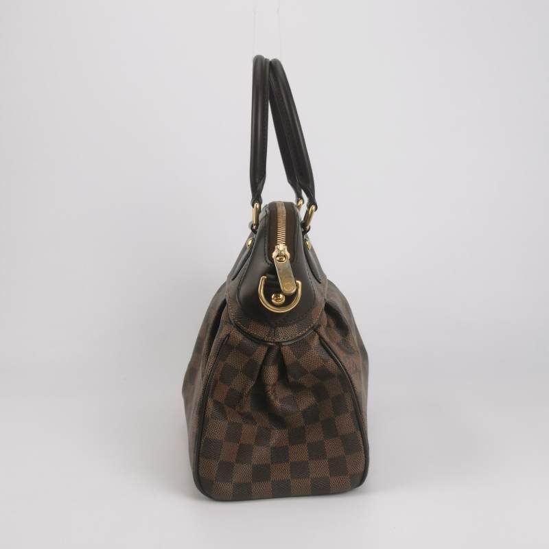 Louis Vuitton(LV)Trevi牛皮棋盤格褶襇單肩包-3