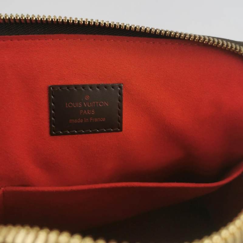 Louis Vuitton(LV)Trevi牛皮棋盤格褶襇單肩包-7