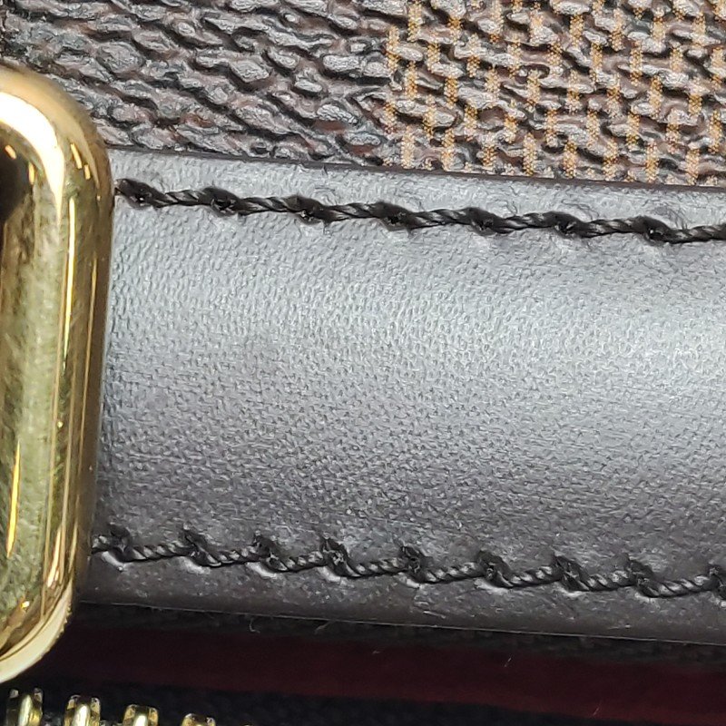 Louis Vuitton(LV)Trevi牛皮棋盤格褶襇單肩包-20