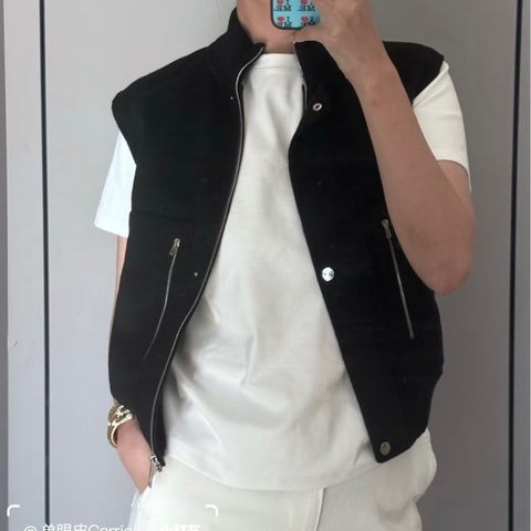 吊牌還在 HERMÈS 愛馬仕雙面羊絨馬甲