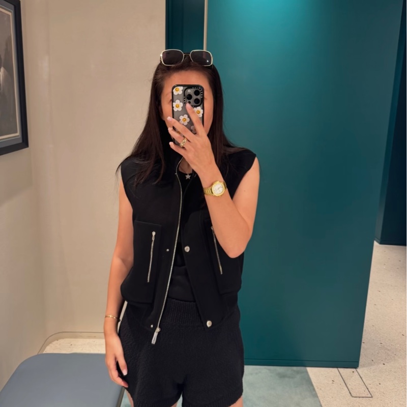 吊牌還在 HERMÈS 愛馬仕雙面羊絨馬甲-4