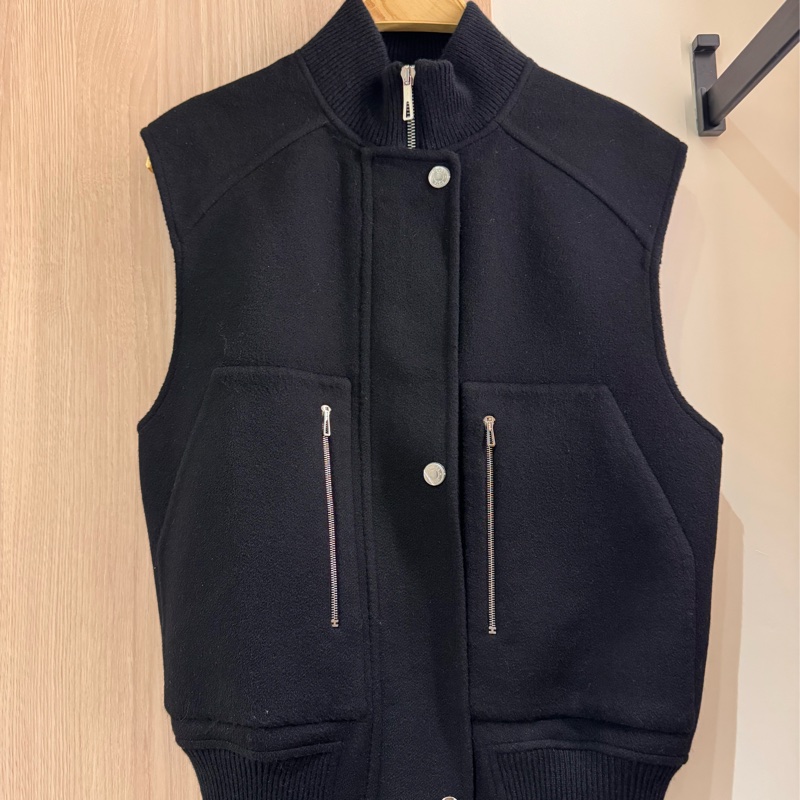 吊牌還在 HERMÈS 愛馬仕雙面羊絨馬甲-5