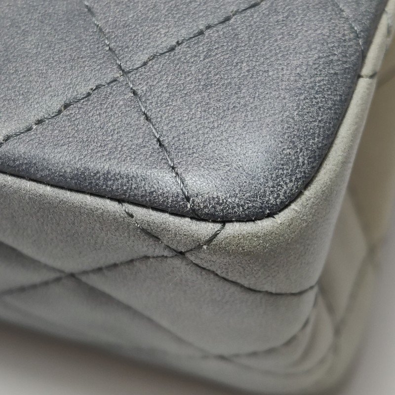 Chanel 2.55 Flag Bag季節限定款大號羊皮漸變色矩形旋扣單肩包-15