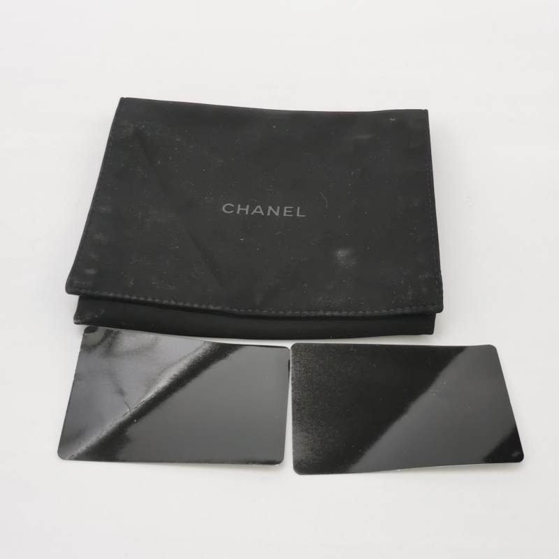Chanel Boy Bag牛皮菱格絎縫方形雙C鎖扣錢包-7