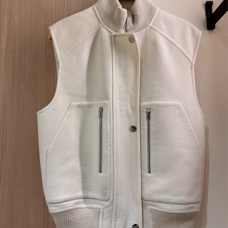 吊牌還在 HERMÈS 愛馬仕雙面羊絨馬甲-5