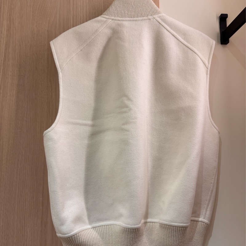 吊牌還在 HERMÈS 愛馬仕雙面羊絨馬甲-10