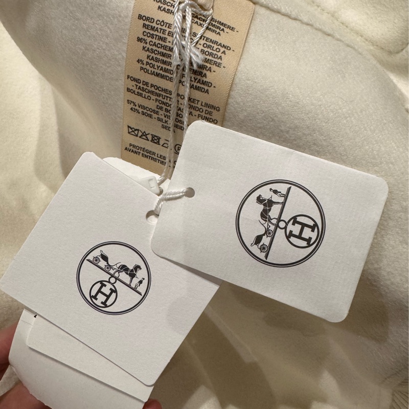 吊牌還在 HERMÈS 愛馬仕雙面羊絨馬甲-12