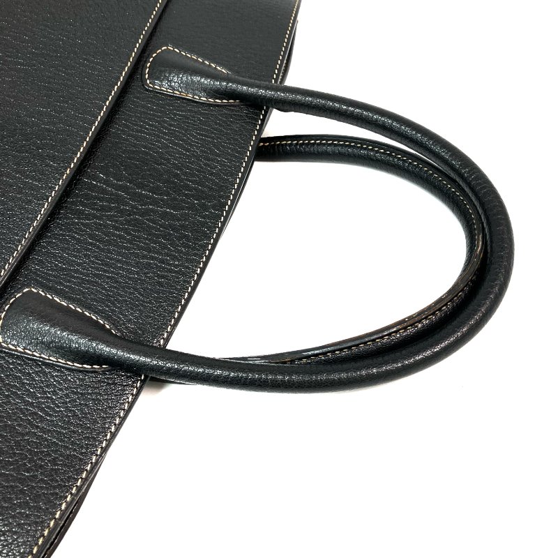 △ Hermes 愛馬仕 Black Epsom Calfskin White Bus 39 Tote Bag Stamp [C] 黑色壓紋小牛皮托特袋[C]刻 - 257026460-10