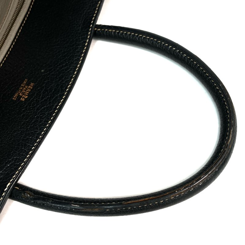 △ Hermes 愛馬仕 Black Epsom Calfskin White Bus 39 Tote Bag Stamp [C] 黑色壓紋小牛皮托特袋[C]刻 - 257026460-11