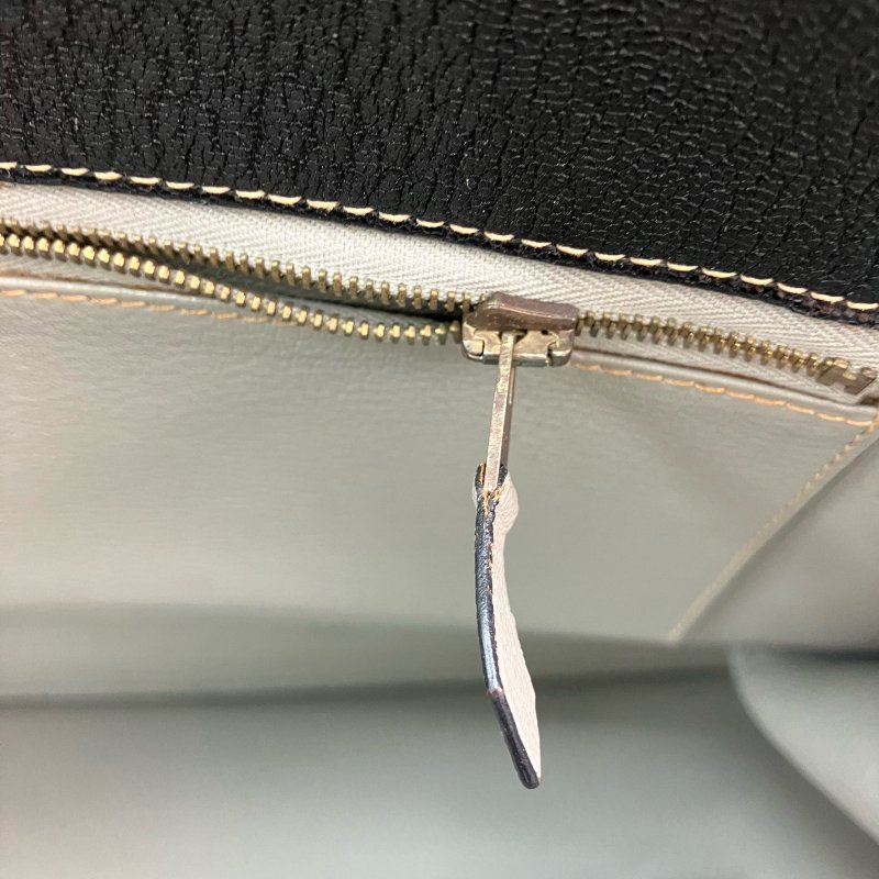 △ Hermes 愛馬仕 Black Epsom Calfskin White Bus 39 Tote Bag Stamp [C] 黑色壓紋小牛皮托特袋[C]刻 - 257026460-23