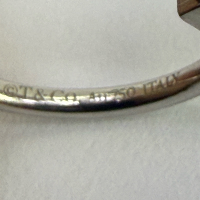 Tiffany & Co T 白金鑽石戒指 Size : EU 48.5-6