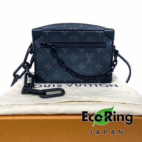 △ Louis Vuitton 路易威登 Black Coated Canvas Monogram Mini Soft Trunk Shoulder Bag M44735 黑色塗層帆布經典老花肩背袋 - 257026853