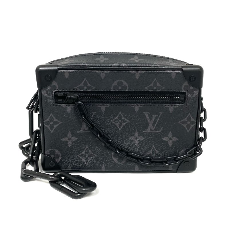 △ Louis Vuitton 路易威登 Black Coated Canvas Monogram Mini Soft Trunk Shoulder Bag M44735 黑色塗層帆布經典老花肩背袋 - 257026853-1