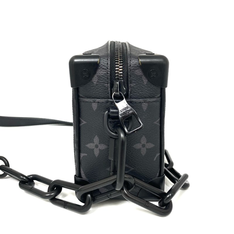 △ Louis Vuitton 路易威登 Black Coated Canvas Monogram Mini Soft Trunk Shoulder Bag M44735 黑色塗層帆布經典老花肩背袋 - 257026853-4