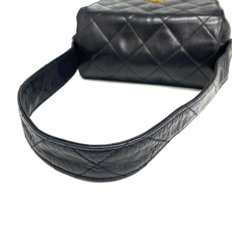 △ Chanel 香奈兒 Black Lambskin Gold Tone Metal Vintage Hand Bag No.2 黑色小羊皮金色金屬手袋No.2 - 257026490-7