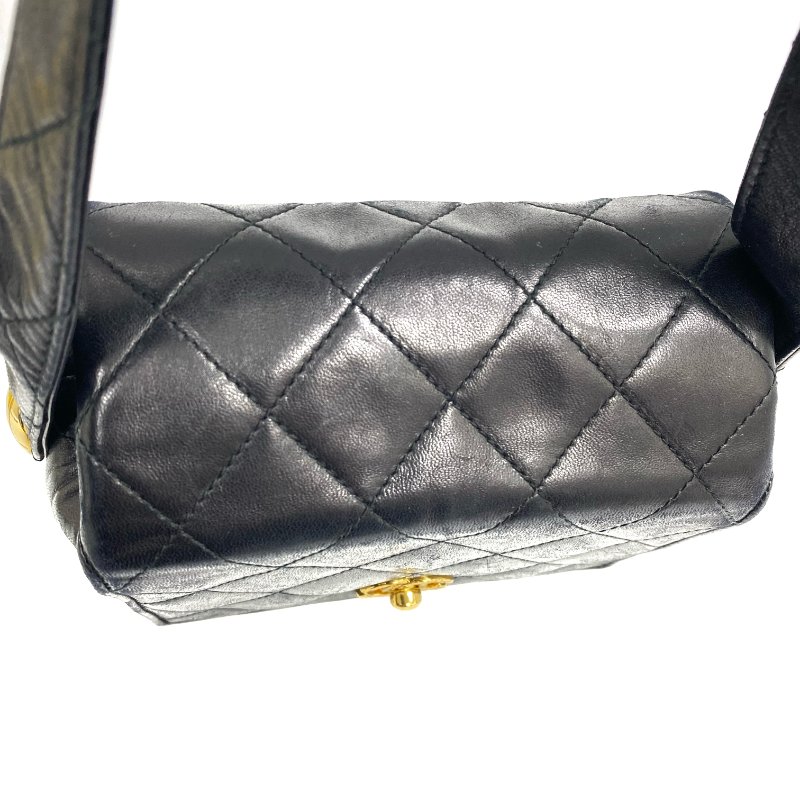 △ Chanel 香奈兒 Black Lambskin Gold Tone Metal Vintage Hand Bag No.2 黑色小羊皮金色金屬手袋No.2 - 257026490-19