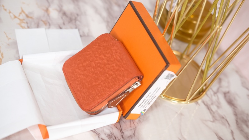 Hermes silk 絲巾零錢包Y刻-3