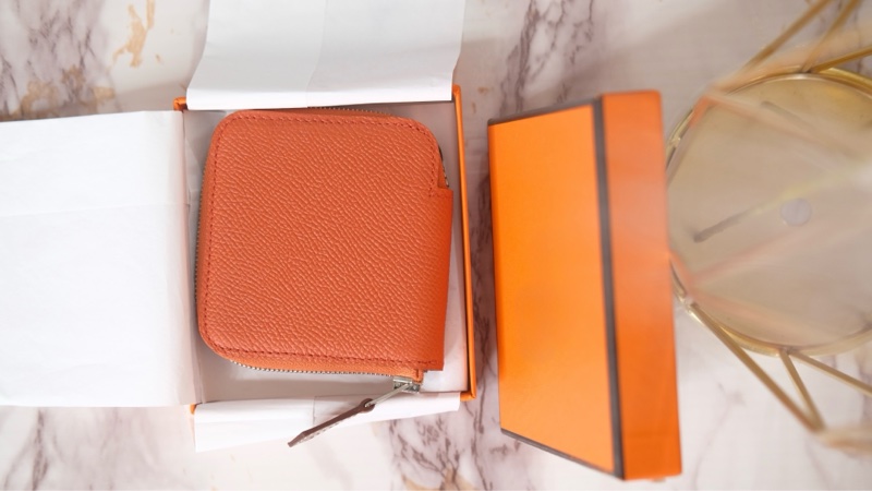 Hermes silk 絲巾零錢包Y刻-5