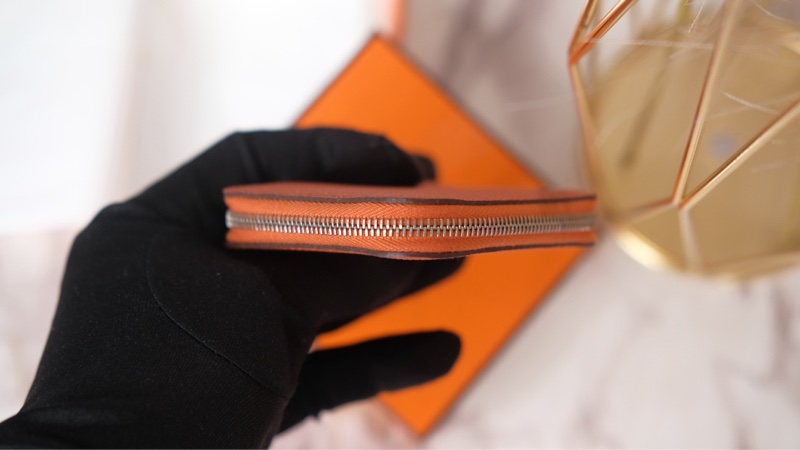 Hermes silk 絲巾零錢包Y刻-10