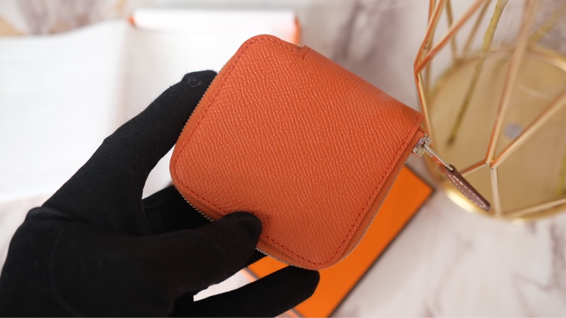 Hermes silk 絲巾零錢包Y刻-11