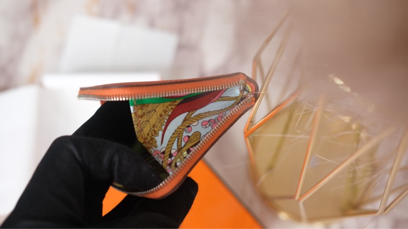 Hermes silk 絲巾零錢包Y刻-15