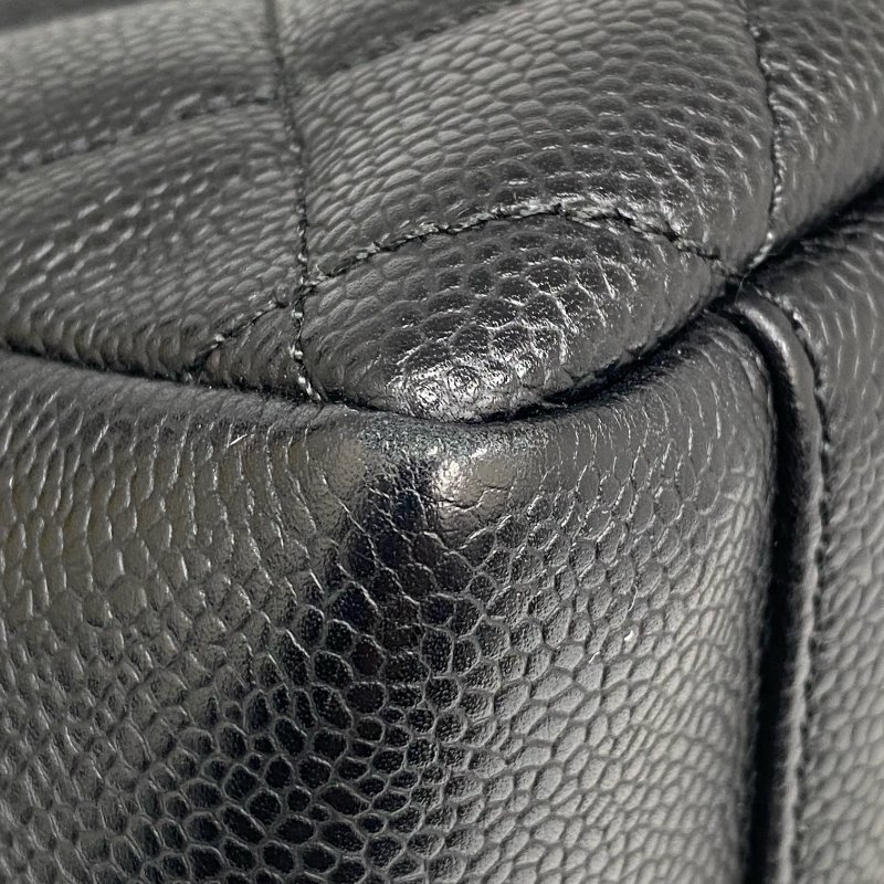 △ Chanel 香奈兒 GST Black Caviar Skin Silver Tone Metal Grand Shopping Tote Bag No.14 黑色粒紋小牛皮銀色金屬托特袋No.14 - 257026849-8