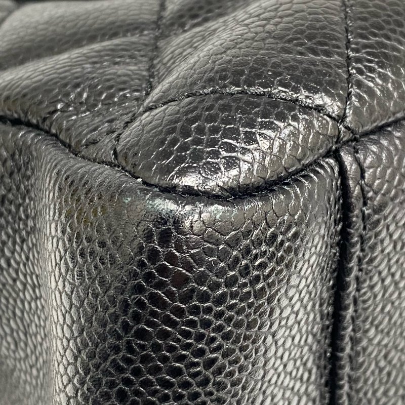 △ Chanel 香奈兒 GST Black Caviar Skin Silver Tone Metal Grand Shopping Tote Bag No.14 黑色粒紋小牛皮銀色金屬托特袋No.14 - 257026849-10