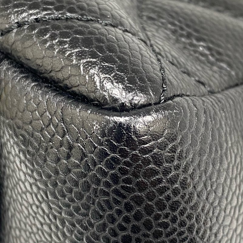 △ Chanel 香奈兒 GST Black Caviar Skin Silver Tone Metal Grand Shopping Tote Bag No.14 黑色粒紋小牛皮銀色金屬托特袋No.14 - 257026849-11