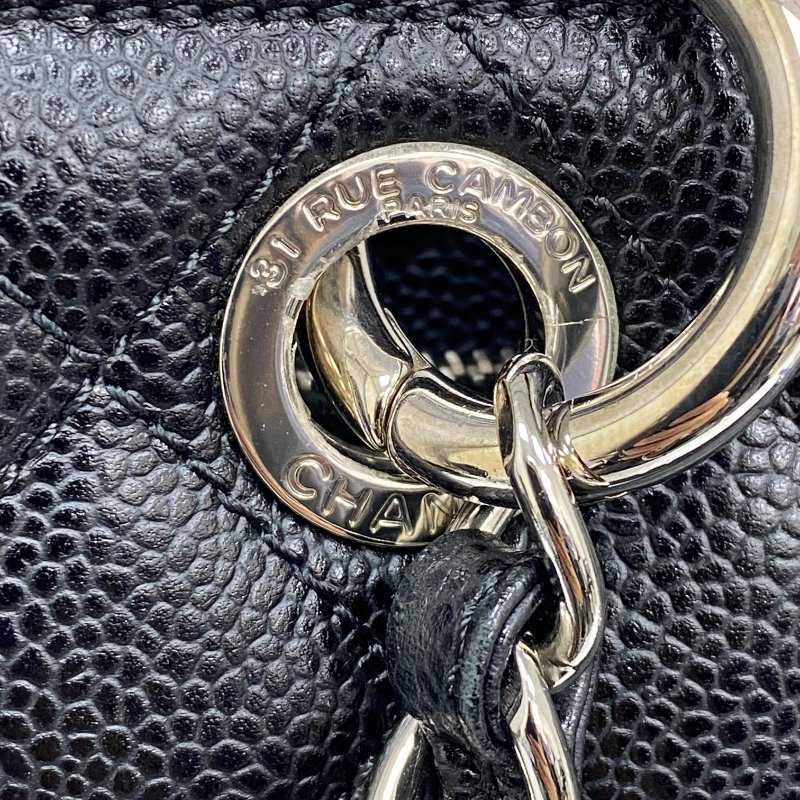 △ Chanel 香奈兒 GST Black Caviar Skin Silver Tone Metal Grand Shopping Tote Bag No.14 黑色粒紋小牛皮銀色金屬托特袋No.14 - 257026849-12