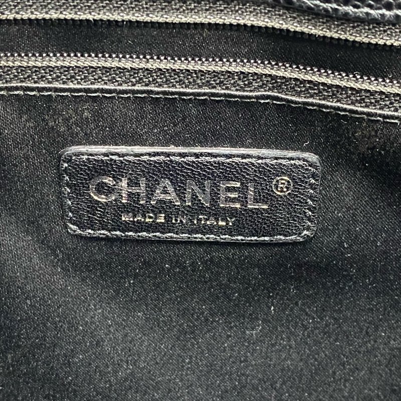 △ Chanel 香奈兒 GST Black Caviar Skin Silver Tone Metal Grand Shopping Tote Bag No.14 黑色粒紋小牛皮銀色金屬托特袋No.14 - 257026849-16