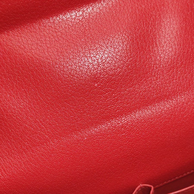 Hermes Cinhetic18斜挎包單肩包Chevre Mysore山羊皮銀扣Q5國旗紅D刻-19